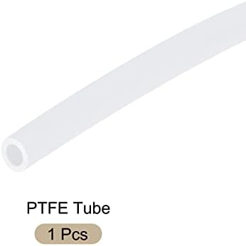 צינור צינור מבודד צינור צינור PTFE צינור, [למדפסת תלת מימד של חוטים] -0.8 ממדקס 1.2MMODX3.3ft/לבן/1